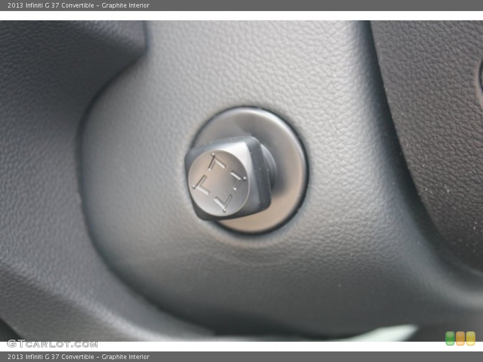 Graphite Interior Controls for the 2013 Infiniti G 37 Convertible #78785198