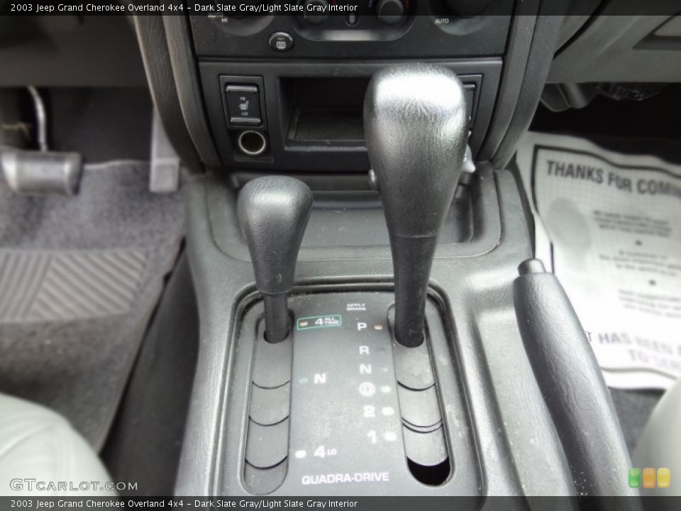 Dark Slate Gray/Light Slate Gray Interior Transmission for the 2003 Jeep Grand Cherokee Overland 4x4 #78785200