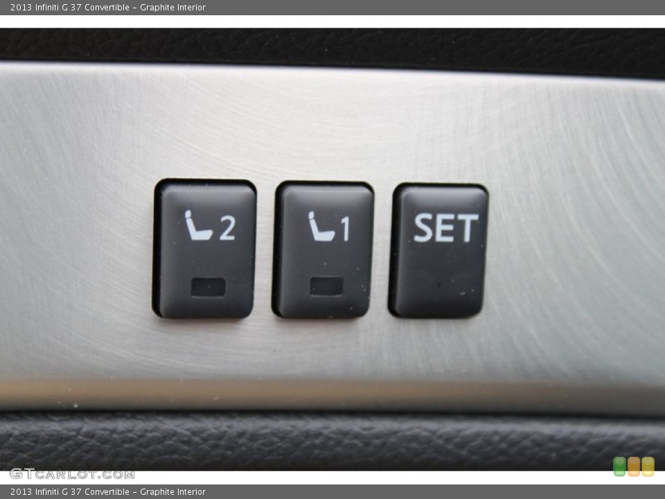 Graphite Interior Controls for the 2013 Infiniti G 37 Convertible #78785273