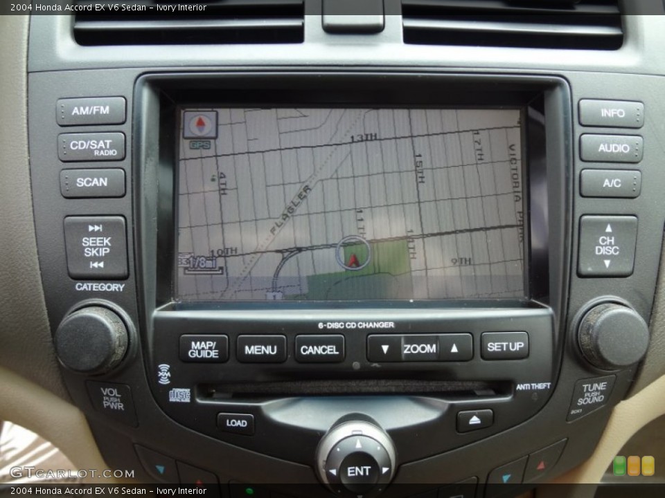 Ivory Interior Navigation for the 2004 Honda Accord EX V6 Sedan #78785771