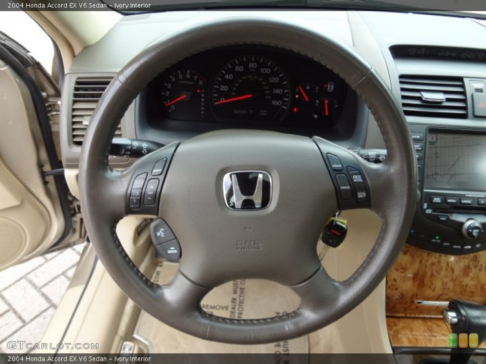 Ivory Interior Steering Wheel for the 2004 Honda Accord EX V6 Sedan #78785873