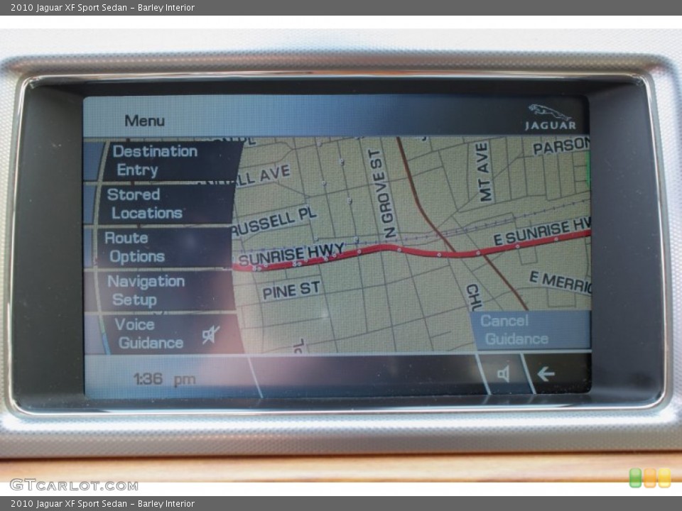 Barley Interior Navigation for the 2010 Jaguar XF Sport Sedan #78786842