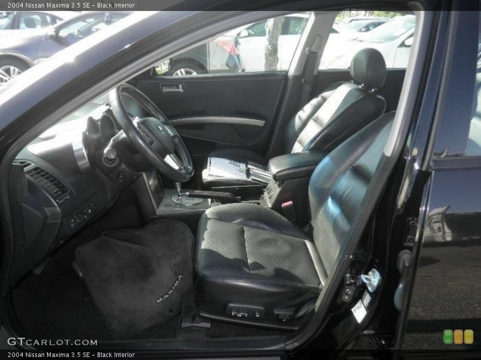 Black Interior Photo for the 2004 Nissan Maxima 3.5 SE #78787635