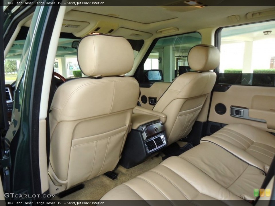 Sand/Jet Black 2004 Land Rover Range Rover Interiors