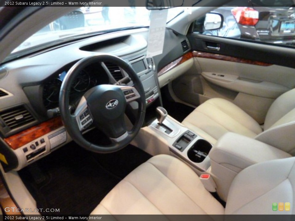 Warm Ivory 2012 Subaru Legacy Interiors