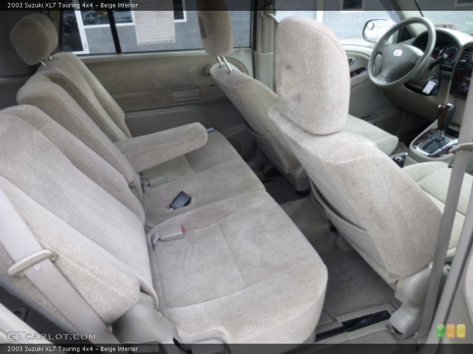 Beige Interior Rear Seat for the 2003 Suzuki XL7 Touring 4x4 #78789505