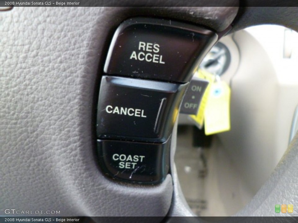 Beige Interior Controls for the 2008 Hyundai Sonata GLS #78789997