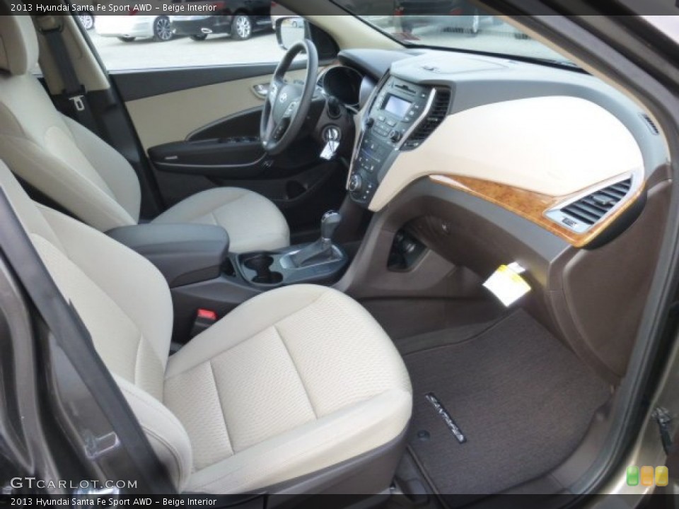 Beige Interior Photo for the 2013 Hyundai Santa Fe Sport AWD #78790203