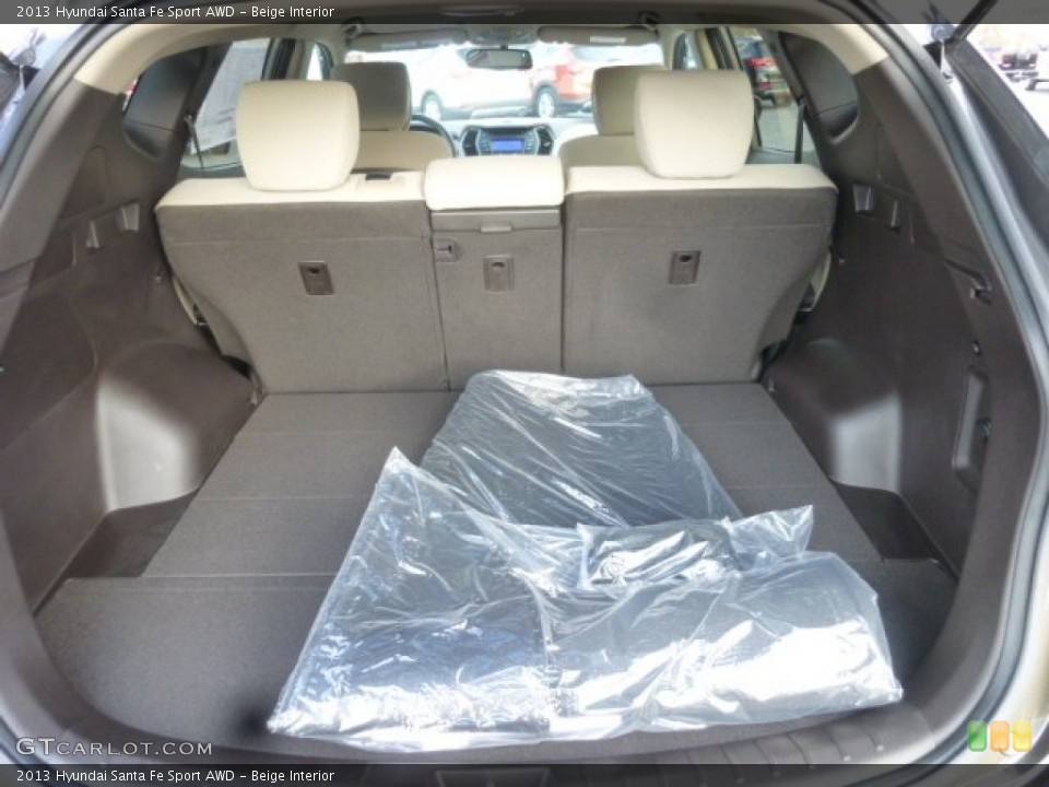 Beige Interior Trunk for the 2013 Hyundai Santa Fe Sport AWD #78790259