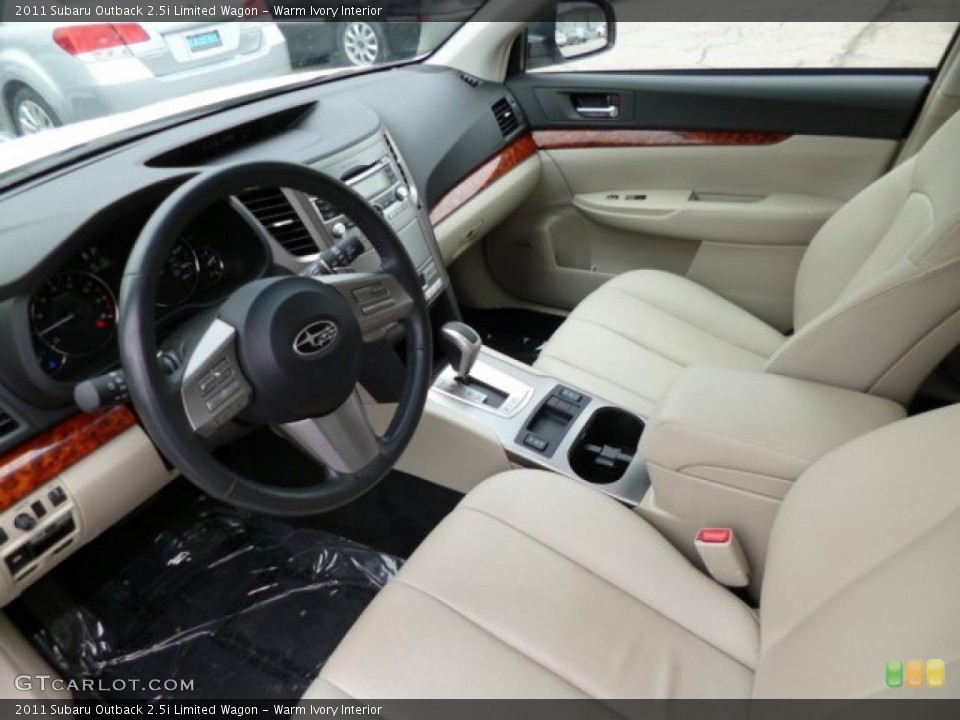 Warm Ivory Interior Prime Interior for the 2011 Subaru Outback 2.5i Limited Wagon #78790300