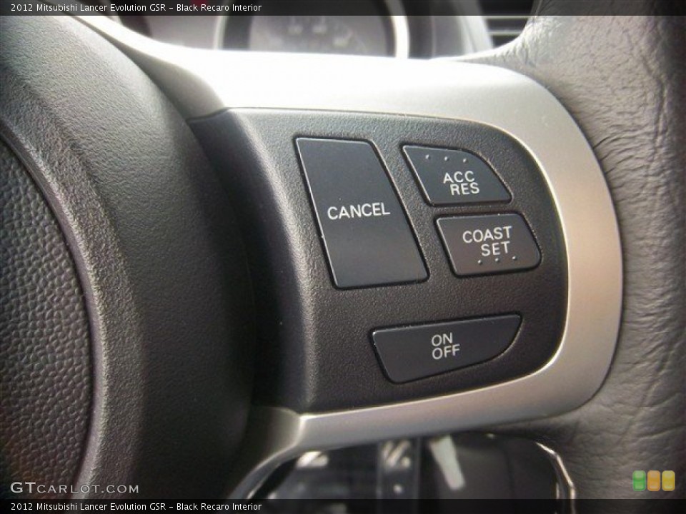 Black Recaro Interior Controls for the 2012 Mitsubishi Lancer Evolution GSR #78790541