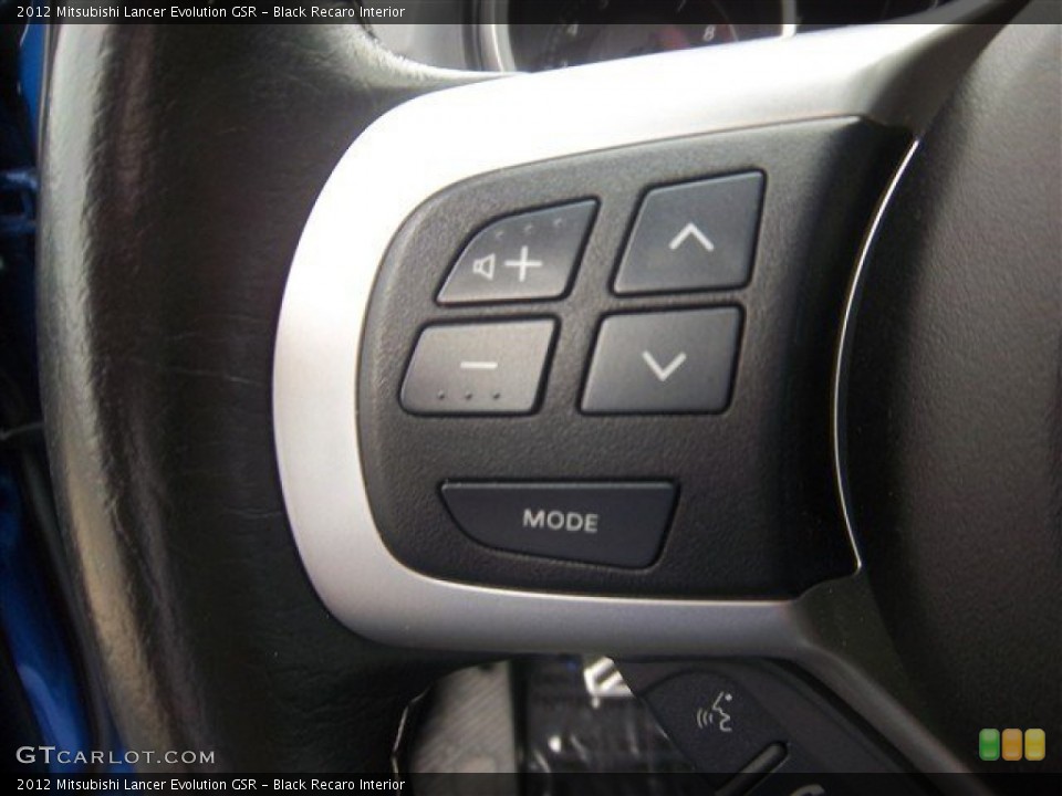 Black Recaro Interior Controls for the 2012 Mitsubishi Lancer Evolution GSR #78790561