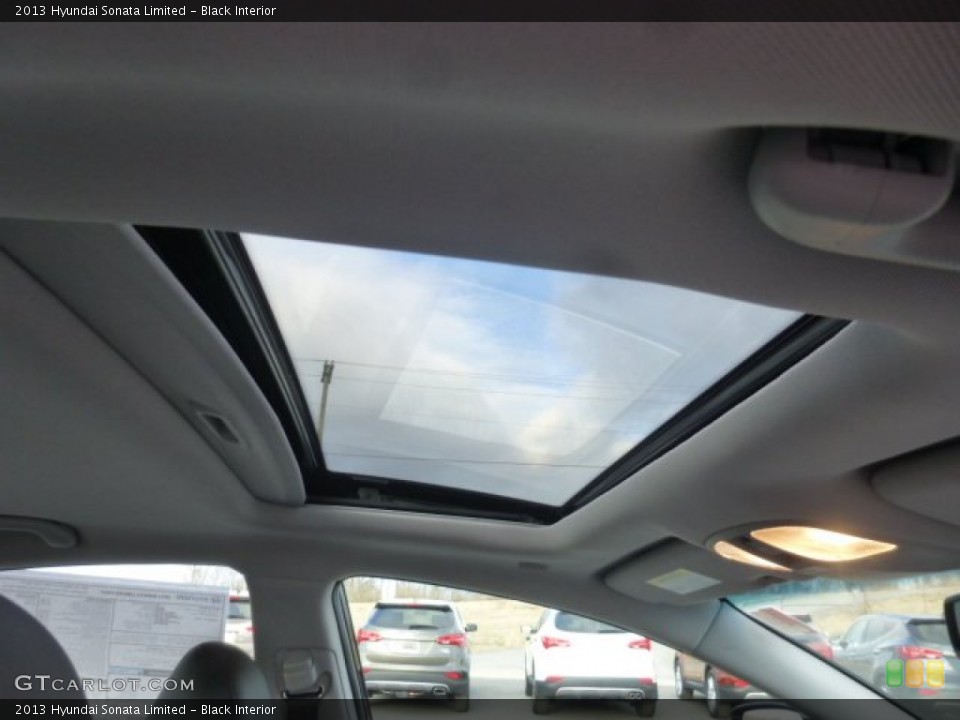 Black Interior Sunroof for the 2013 Hyundai Sonata Limited #78790603