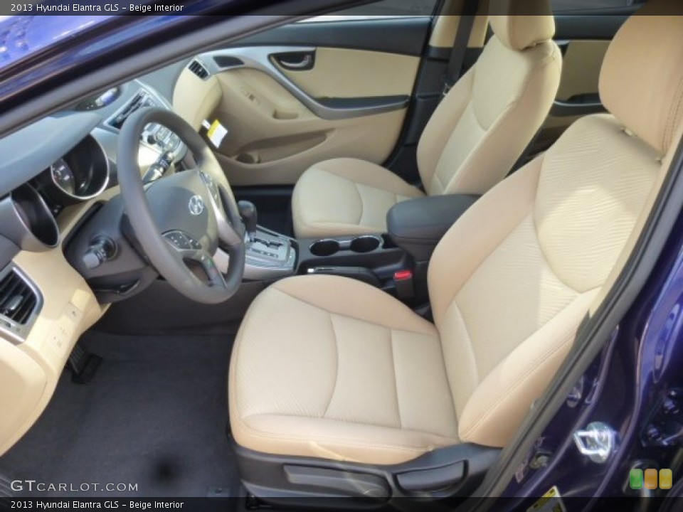 Beige Interior Front Seat for the 2013 Hyundai Elantra GLS #78791825