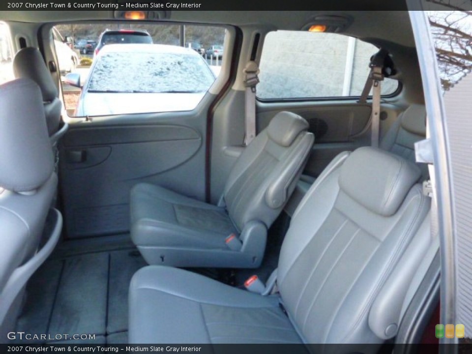 Medium Slate Gray Interior Rear Seat for the 2007 Chrysler Town & Country Touring #78793535
