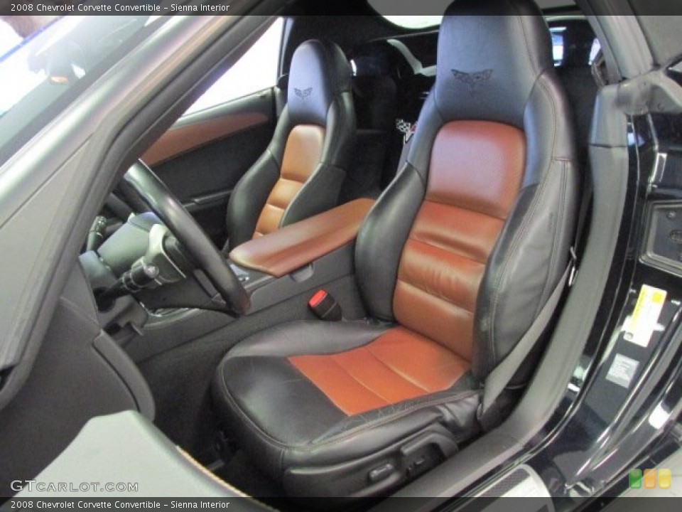 Sienna Interior Front Seat for the 2008 Chevrolet Corvette Convertible #78794459