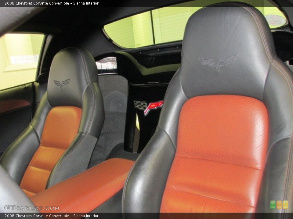 Sienna Interior Front Seat for the 2008 Chevrolet Corvette Convertible #78794475