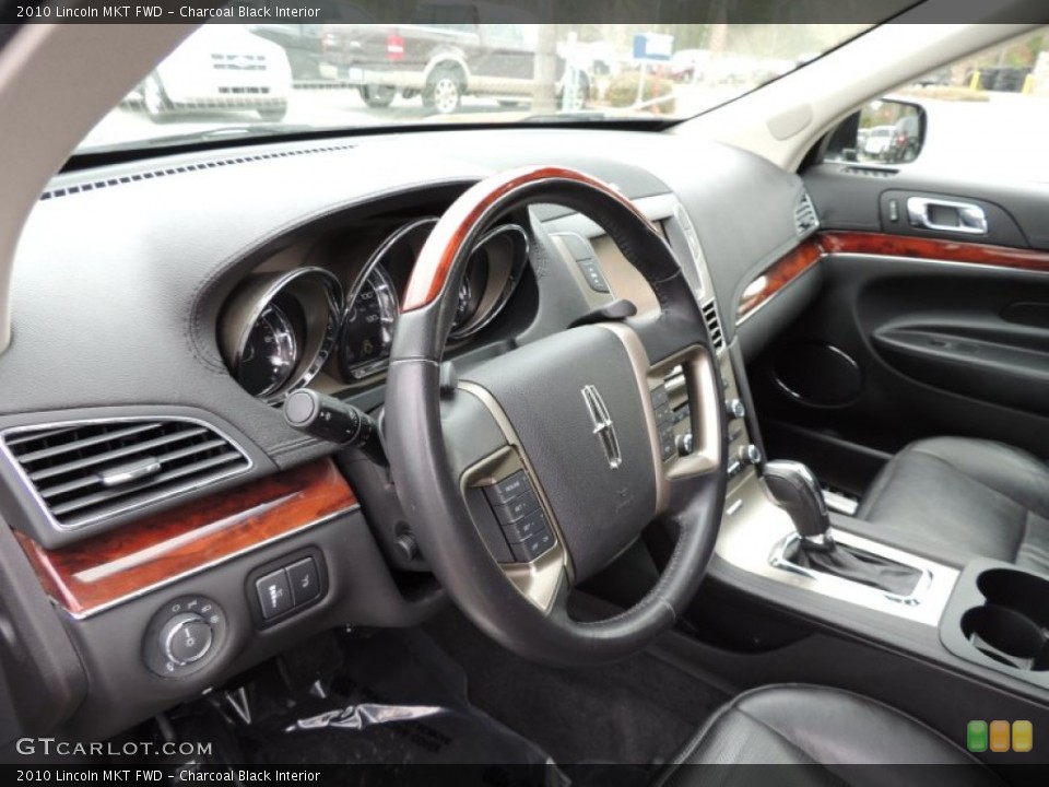Charcoal Black Interior Steering Wheel for the 2010 Lincoln MKT FWD #78795005