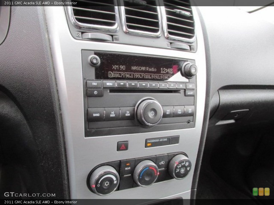 Ebony Interior Controls for the 2011 GMC Acadia SLE AWD #78795833