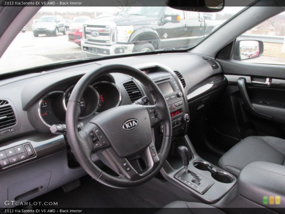 Black Interior Dashboard for the 2013 Kia Sorento EX V6 AWD #78796241