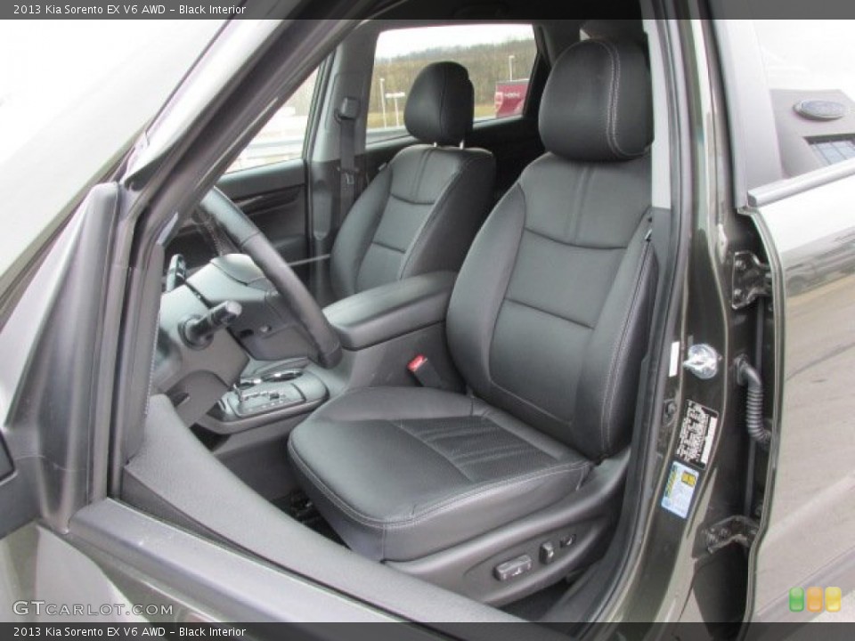 Black Interior Front Seat for the 2013 Kia Sorento EX V6 AWD #78796256
