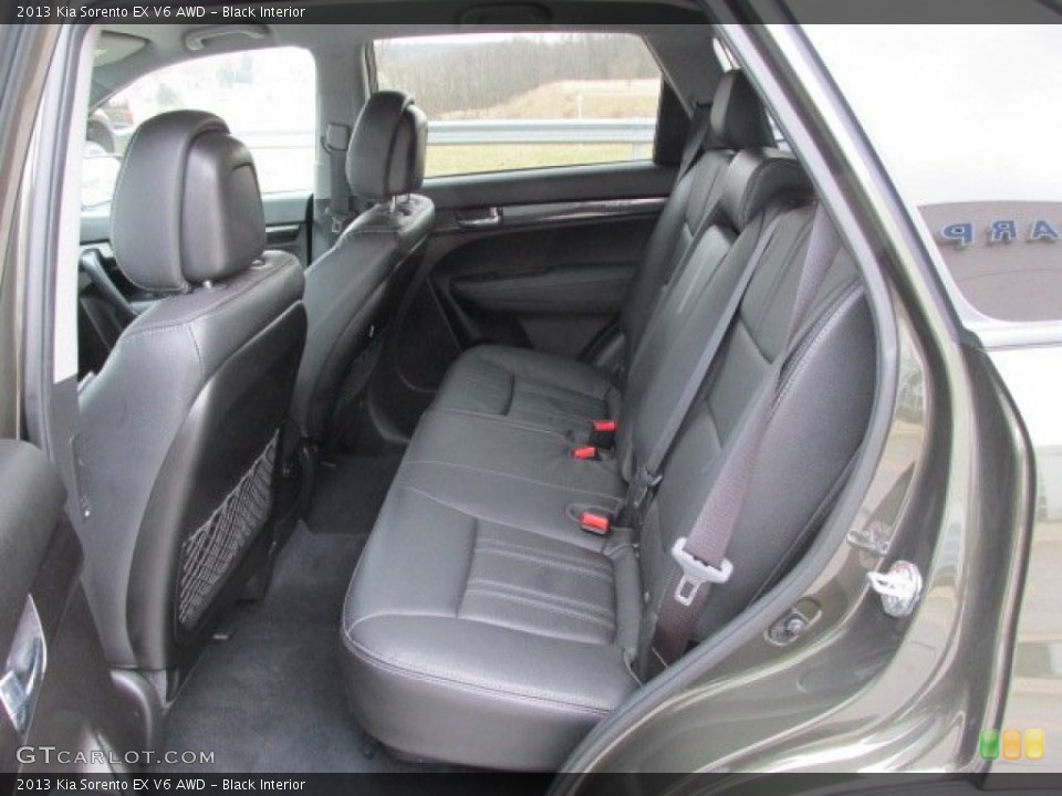 Black Interior Rear Seat for the 2013 Kia Sorento EX V6 AWD #78796377
