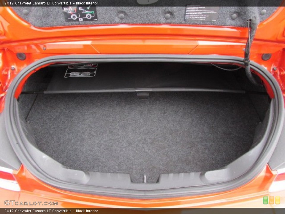 Black Interior Trunk for the 2012 Chevrolet Camaro LT Convertible #78796663