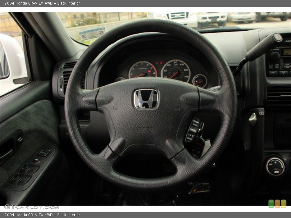 Black Interior Steering Wheel for the 2004 Honda CR-V EX 4WD #78797691