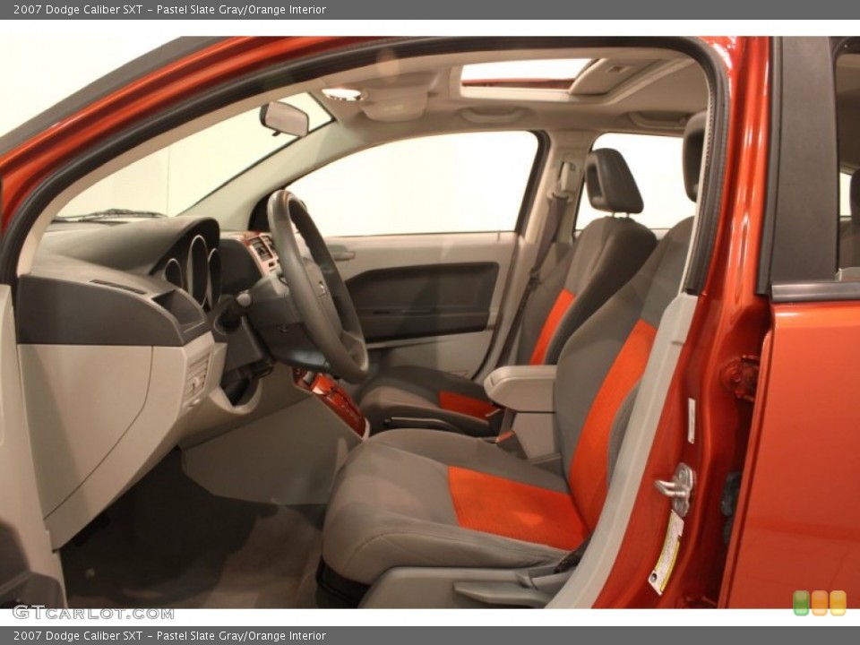 Pastel Slate Gray/Orange Interior Photo for the 2007 Dodge Caliber SXT #78798182