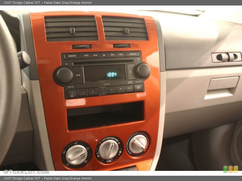 Pastel Slate Gray/Orange Interior Controls for the 2007 Dodge Caliber SXT #78798256