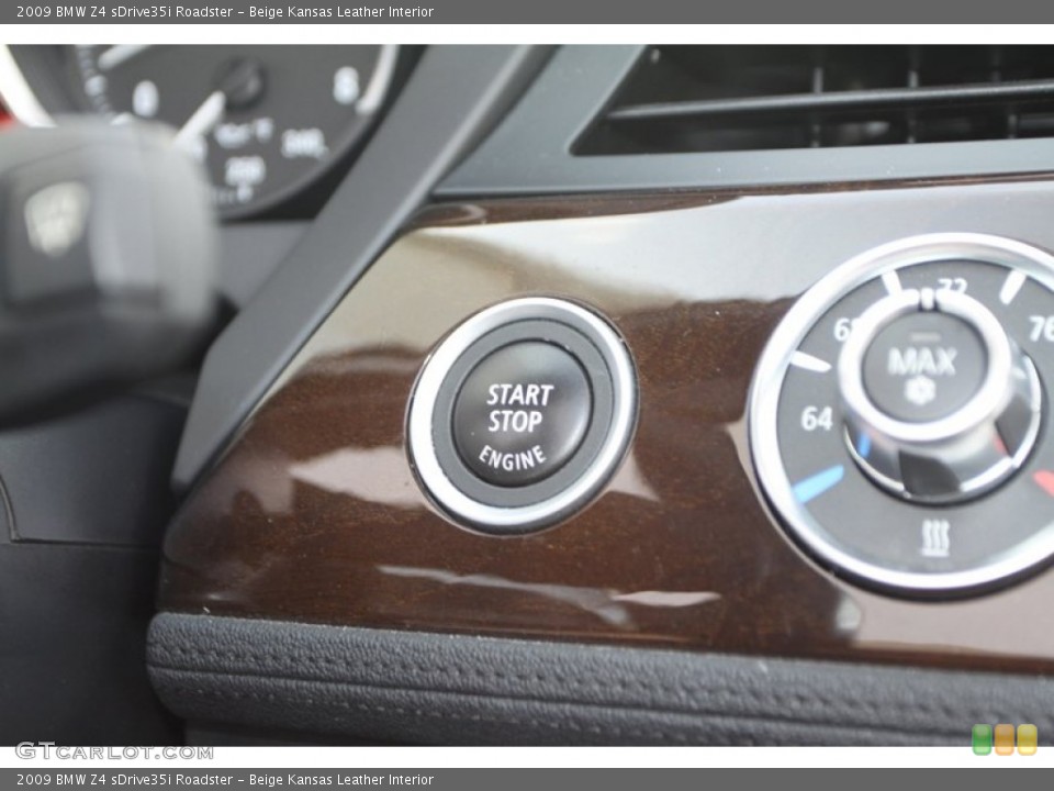 Beige Kansas Leather Interior Controls for the 2009 BMW Z4 sDrive35i Roadster #78798343