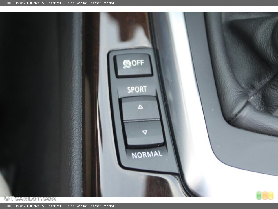 Beige Kansas Leather Interior Controls for the 2009 BMW Z4 sDrive35i Roadster #78798381