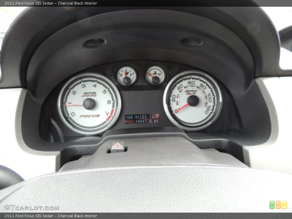 Charcoal Black Interior Gauges for the 2011 Ford Focus SES Sedan #78799392