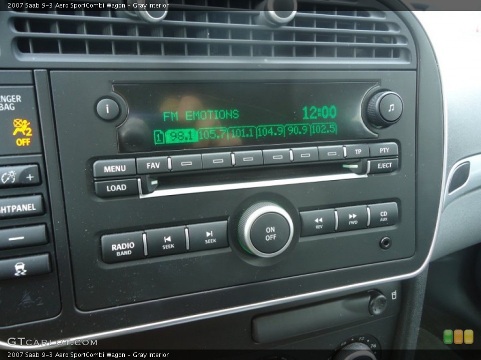Gray Interior Audio System for the 2007 Saab 9-3 Aero SportCombi Wagon #78801698