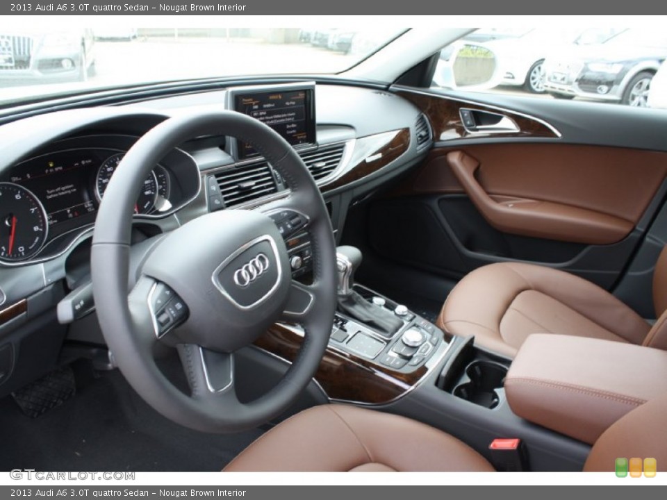 Nougat Brown 2013 Audi A6 Interiors