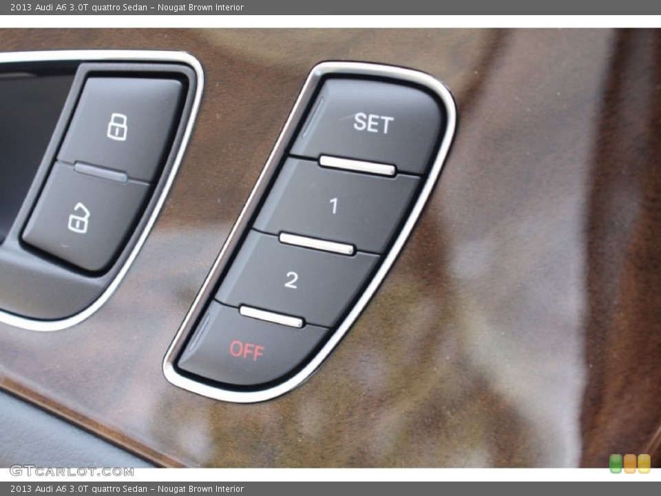 Nougat Brown Interior Controls for the 2013 Audi A6 3.0T quattro Sedan #78802144