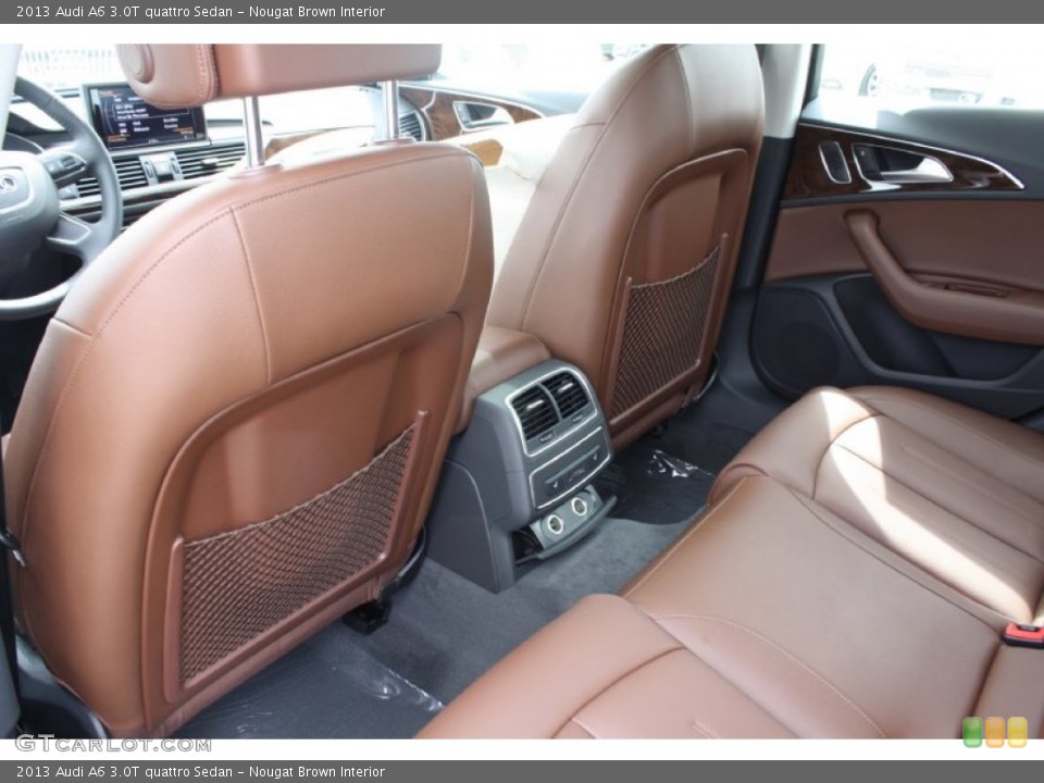 Nougat Brown Interior Rear Seat for the 2013 Audi A6 3.0T quattro Sedan #78802182