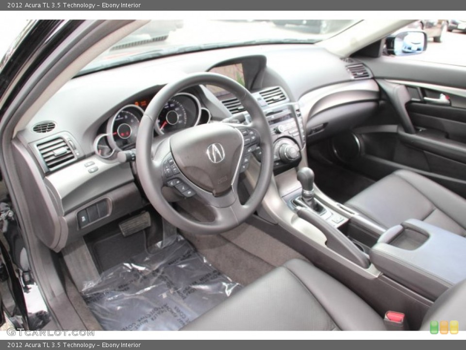 Ebony Interior Prime Interior for the 2012 Acura TL 3.5 Technology #78803389