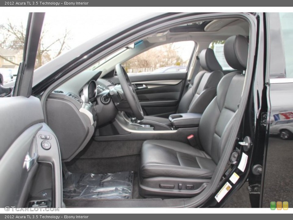 Ebony Interior Front Seat for the 2012 Acura TL 3.5 Technology #78803405