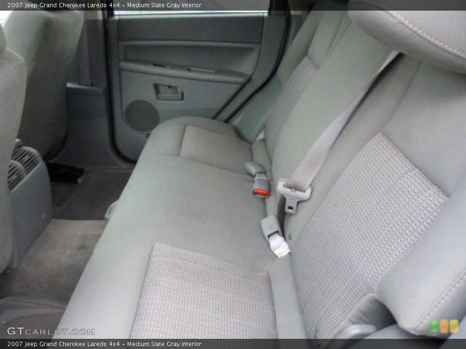 Medium Slate Gray Interior Rear Seat for the 2007 Jeep Grand Cherokee Laredo 4x4 #78804359