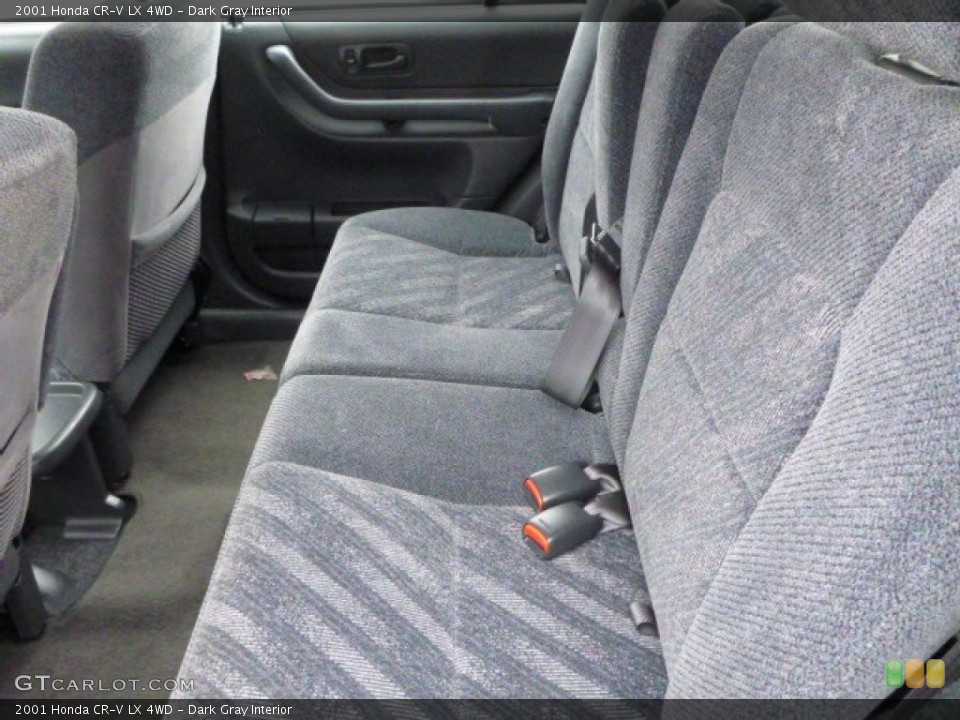 Dark Gray Interior Rear Seat for the 2001 Honda CR-V LX 4WD #78805053
