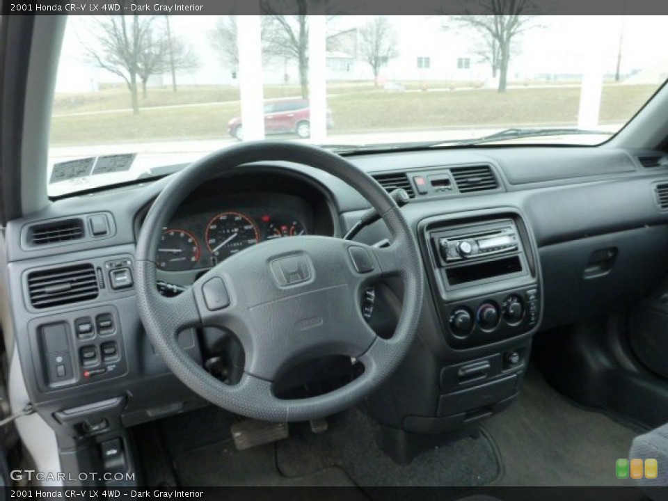 Dark Gray Interior Dashboard for the 2001 Honda CR-V LX 4WD #78805068
