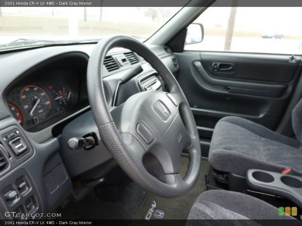 Dark Gray Interior Steering Wheel for the 2001 Honda CR-V LX 4WD #78805123