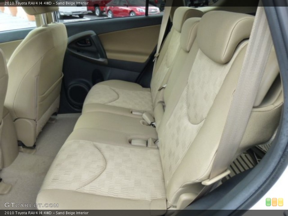 Sand Beige Interior Rear Seat for the 2010 Toyota RAV4 I4 4WD #78805173