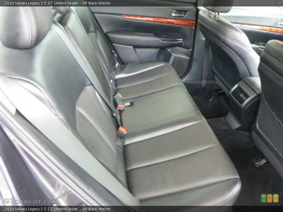 Off Black Interior Rear Seat for the 2010 Subaru Legacy 2.5 GT Limited Sedan #78806602