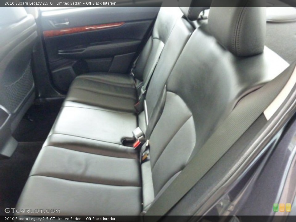 Off Black Interior Rear Seat for the 2010 Subaru Legacy 2.5 GT Limited Sedan #78806639