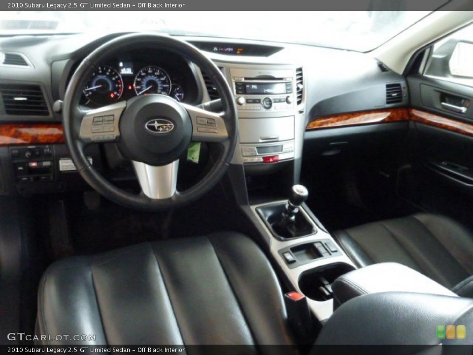 Off Black 2010 Subaru Legacy Interiors