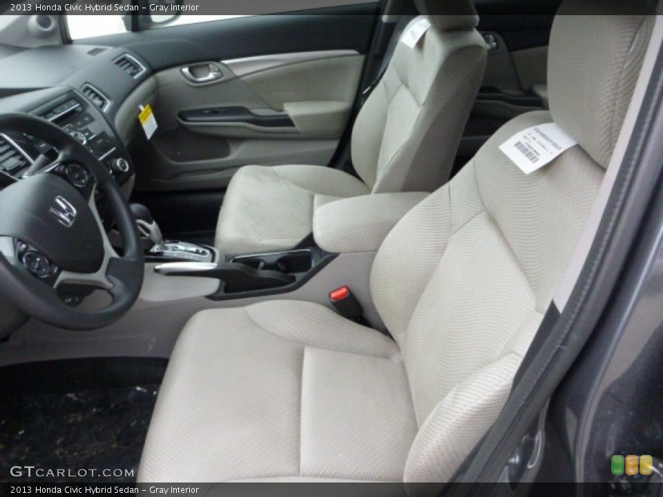 Gray Interior Photo for the 2013 Honda Civic Hybrid Sedan #78807551