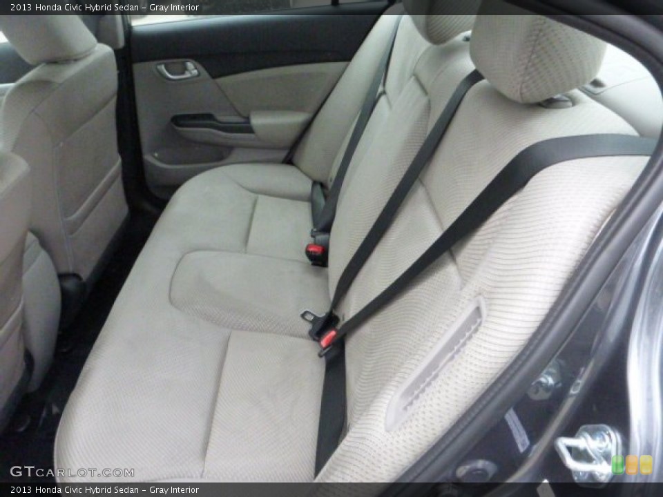 Gray Interior Rear Seat for the 2013 Honda Civic Hybrid Sedan #78807576