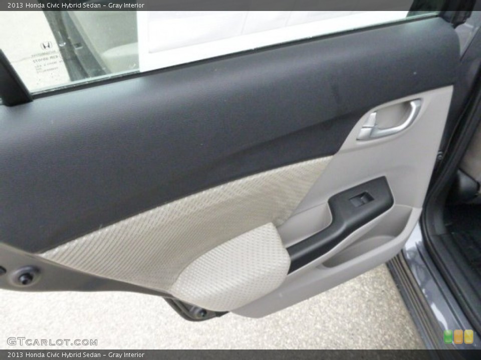 Gray Interior Door Panel for the 2013 Honda Civic Hybrid Sedan #78807612